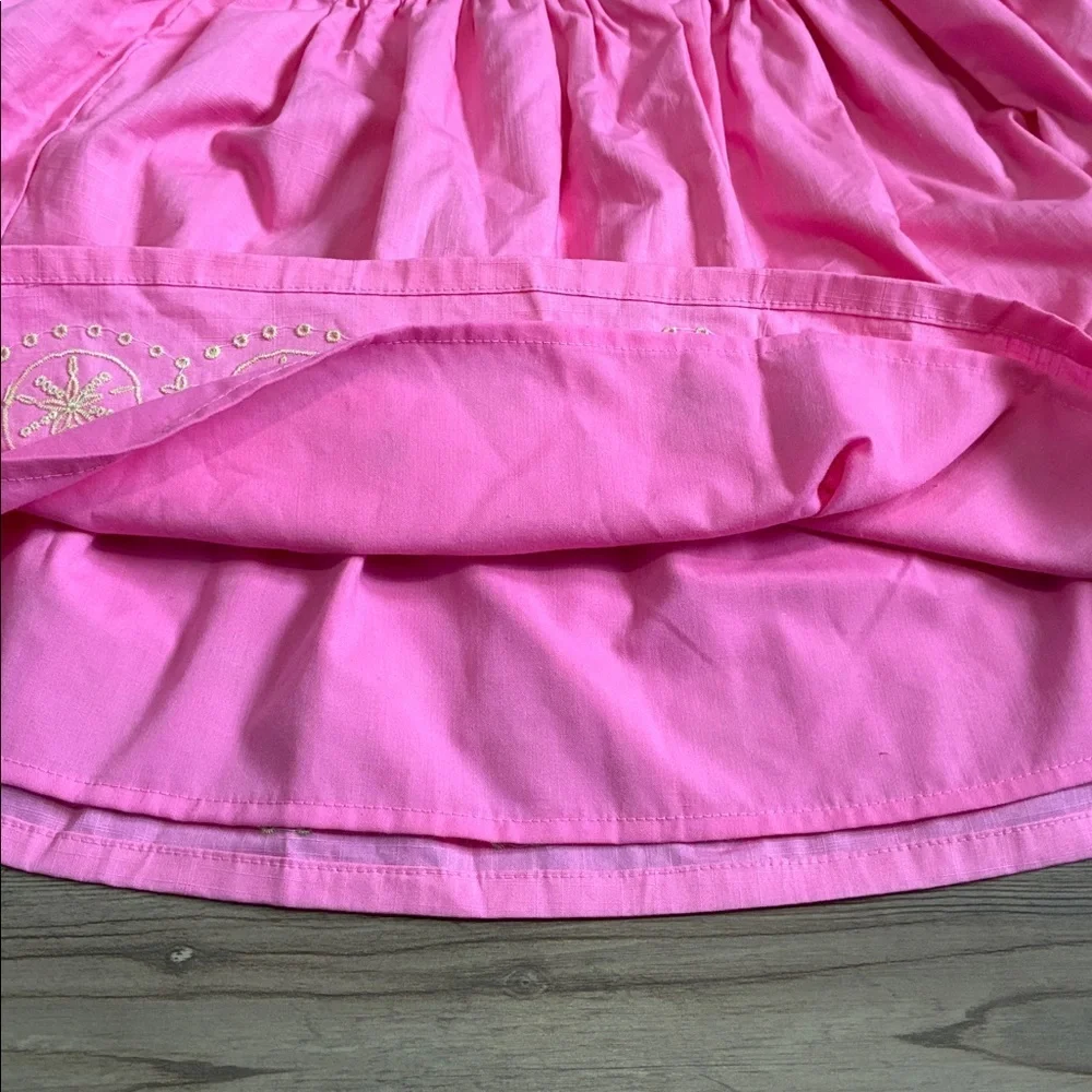 Girls Cynthia Rowley 2 piece set Embroidered Pineapple 7-8 yrs Pink Summer NEW